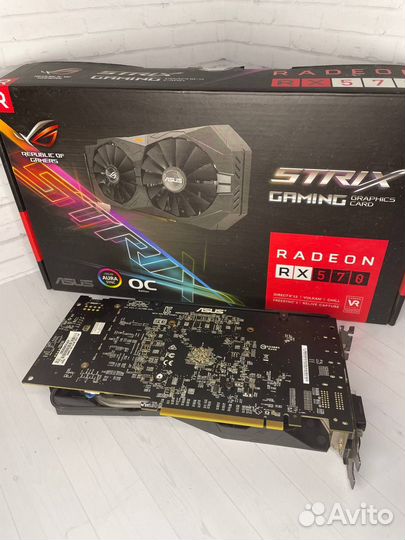 Видеокарта Asus RX 570 ROG Strix Gaming 4Gb