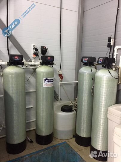 Система очистки воды. Фильтр обезжелезивания. Очит