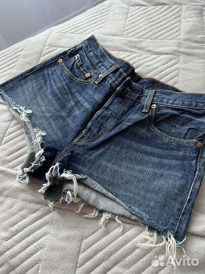 Шорты женские Levis 501 синие