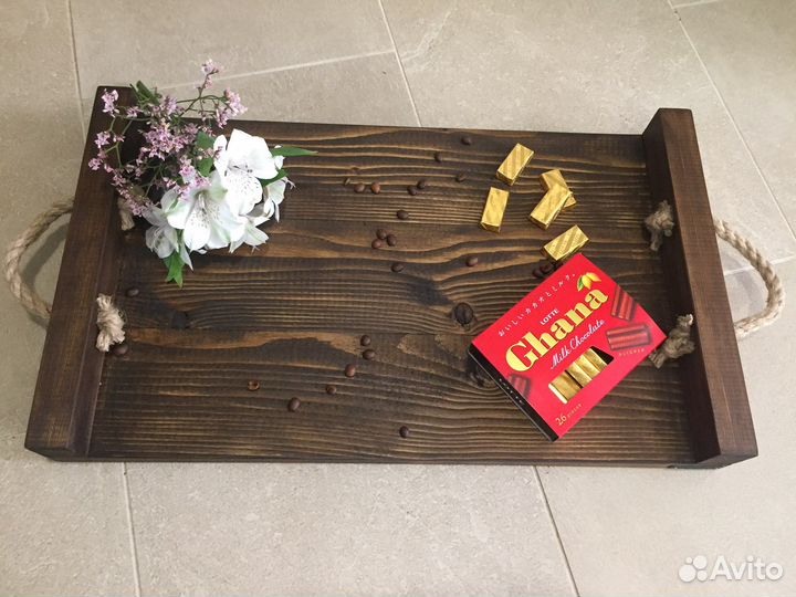 Поднос деревянный