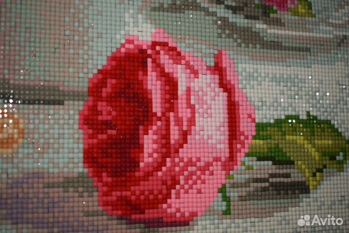 Алмазная мозаика готовая Розы