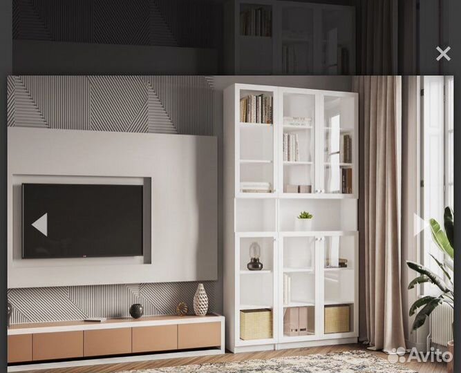 Книжный шкаф IKEA белый билли 109