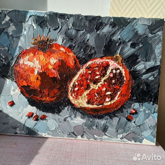 Картина маслом на холсте натюрморт ручная работа