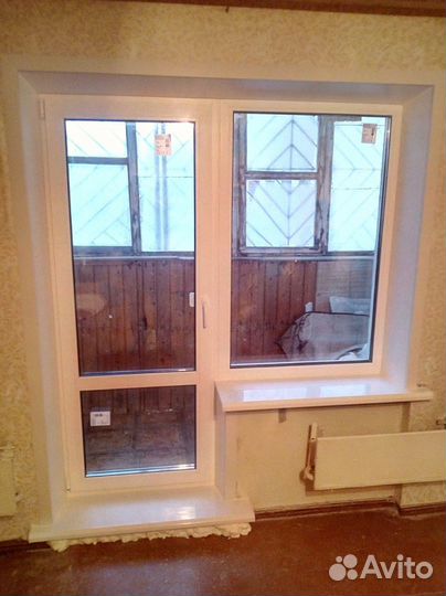 Балконный блок с обшивкой