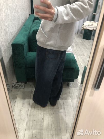 Широкие кастом джинсы y2k sk8 rap opium archive