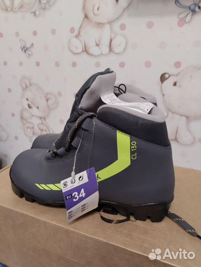 Лыжные ботинки новые 34 размер