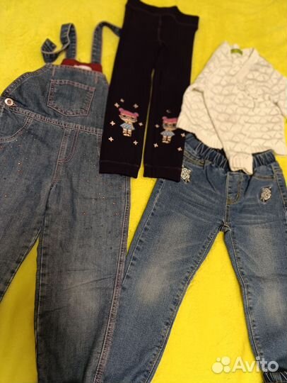 Большой пакет вещей для девочки 4-5 лет