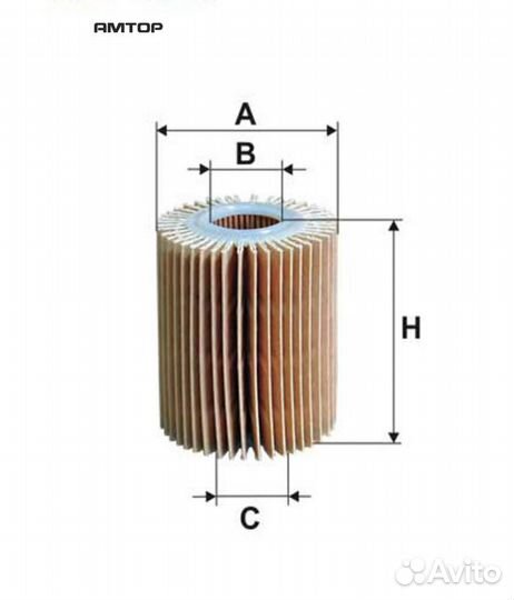 Filtron OE685 Фильтр масляный (картридж) toyota av
