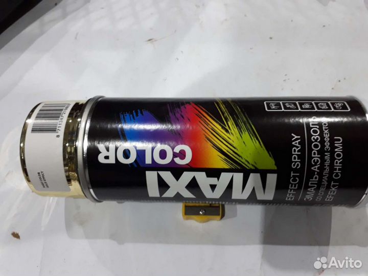 Краска аэрозольная maxi color gold effect