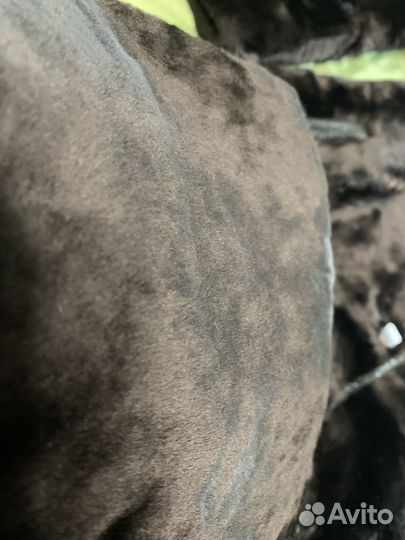 Шуба мутоновая с капюшоном