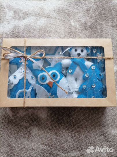 Новогодние игрушки из фетра