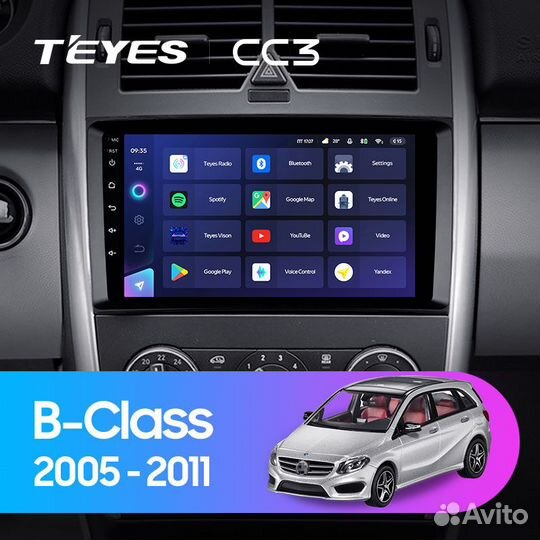 Магнитола Teyes CC3 3/32 Mercedes B-class W245