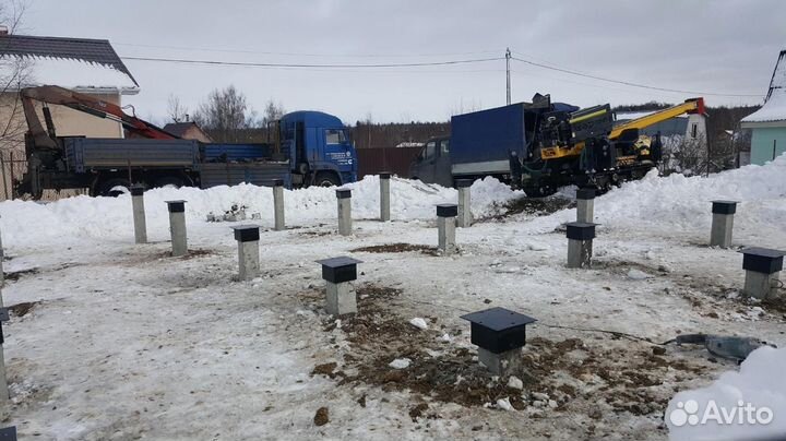 Жб сваи, фундамент на железобетонных сваях