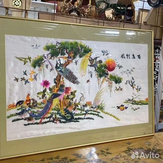 Картина. Панно. Вышивка. Винтаж