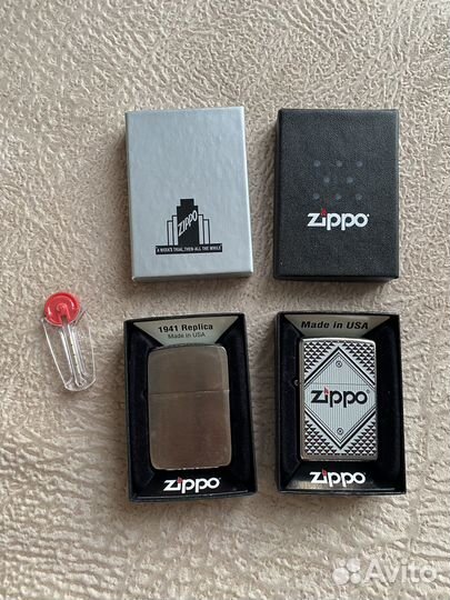 Зажигалка Zippo + кремень, оригинал