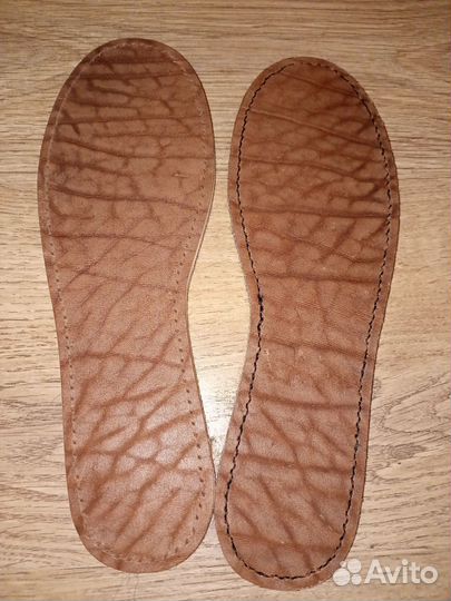 Стельки натуральная кожа + войлок ручная работа