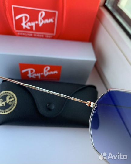 Очки ray ban octagonal пепельные