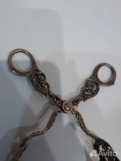 Щипчики для сахара из серебра