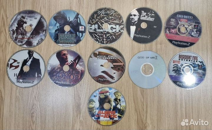 Диски для sony ps2