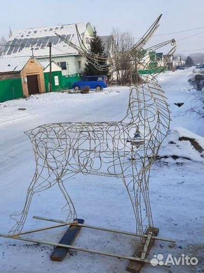 Ангел из проволоки. Ростовая фигура