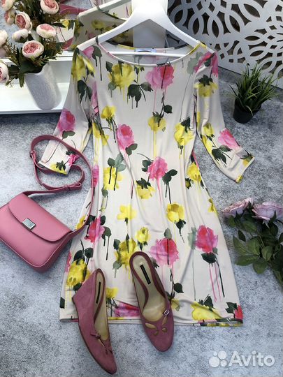 Платье Blumarine M и туфли Pollini