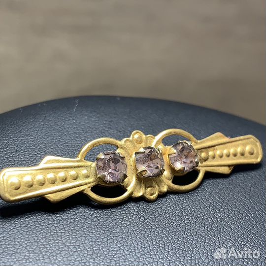 Винтажная Брошь Позолоченная Сделано В СССР