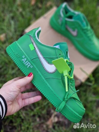 Off-White x Nike Air Force 1 Low Light Green Spark