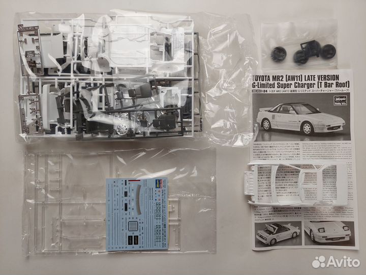 Сборная модель 1/24 Hasegawa Toyota MR-2 (AW11)