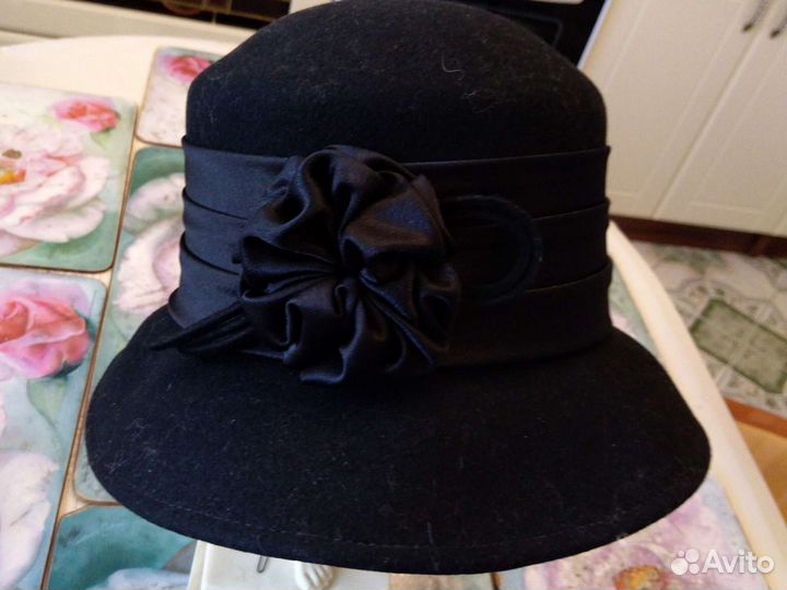 Шляпа женская натуральная замша
