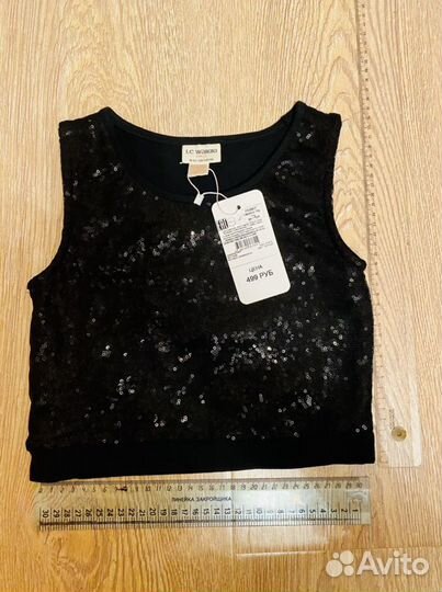 Топ детский пайетки р.10-11 лет