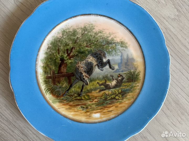 Винтажная фарфоровая тарелка Кузнецова Ф.Д