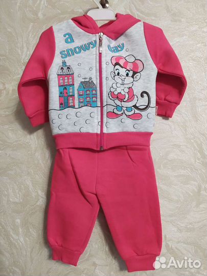 Одежда для девочки 9-12 мес (новый)