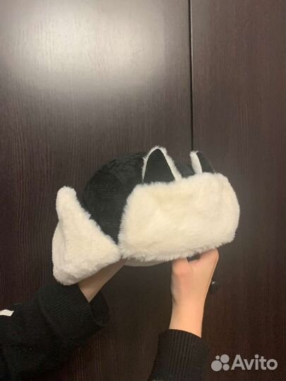 Шапка ушанка с ушками