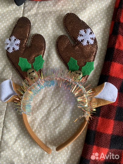 Комбинезон новогодний, костюм олененка 80