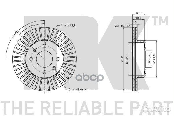203409NK диск тормозной передний Hyundai Accen