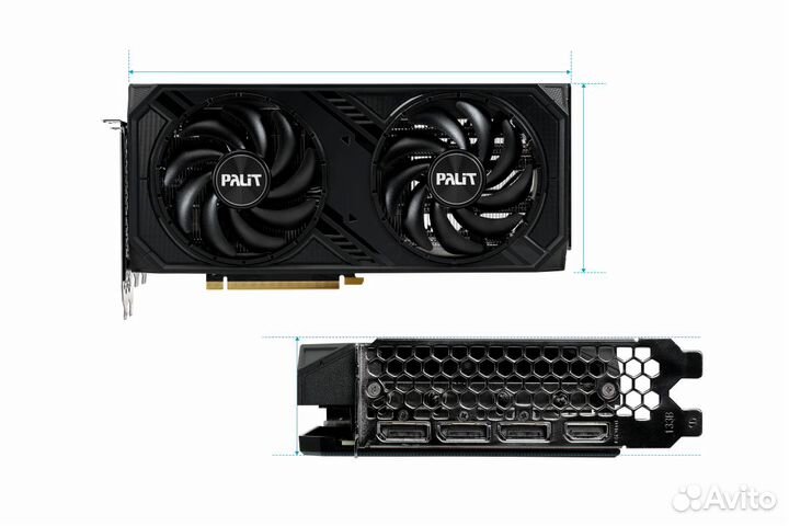 Видеокарта Palit RTX 4070 super Dual OC 12Gb