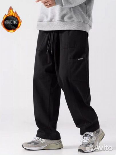 Брюки карго утепленные
