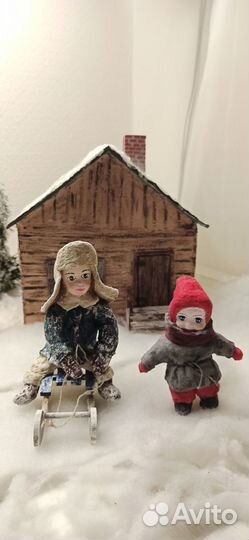 Ватная игрушка ручной работы