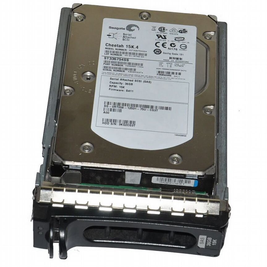 [RT058] Жесткий Диск Dell 36gb Sas 3,5" Hdd Rt058