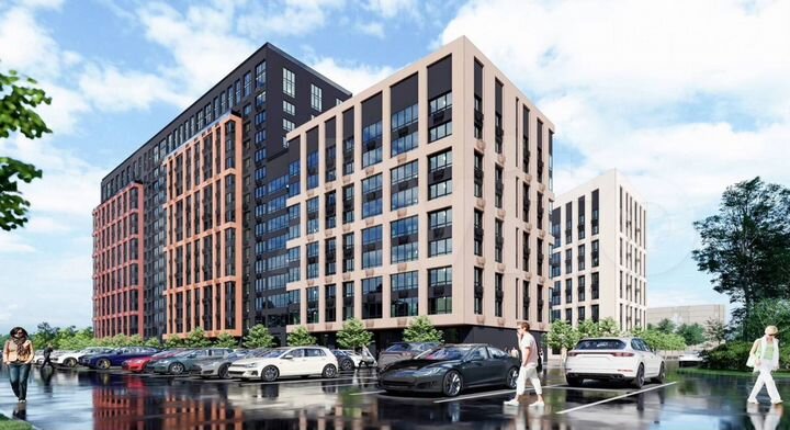 Квартира-студия, 23,3 м², 3/15 эт.