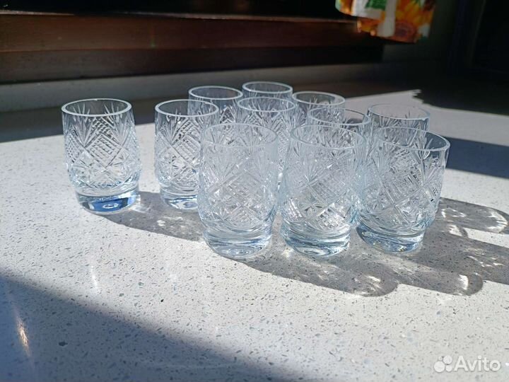 Хрустальные рюмки и фужеры СССР