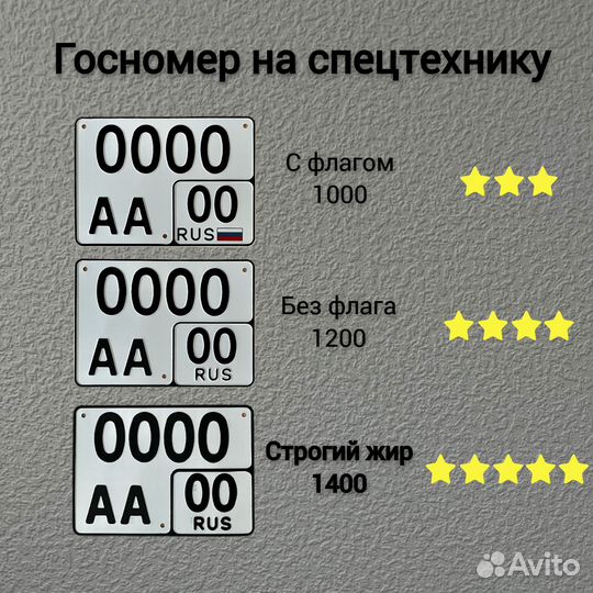 Изготовление дубликат гос номер Калининград