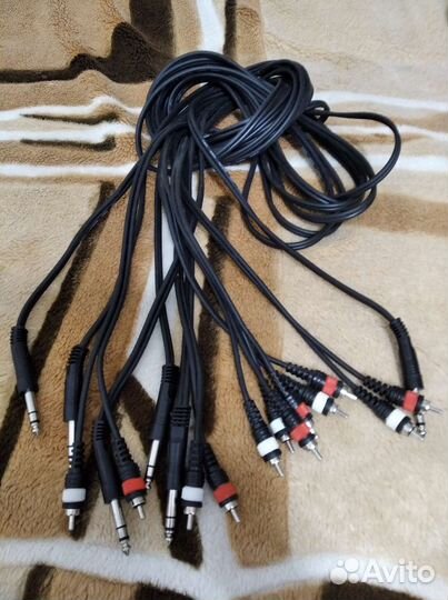Кабели инсертные Jack 6,3 - 2RCA