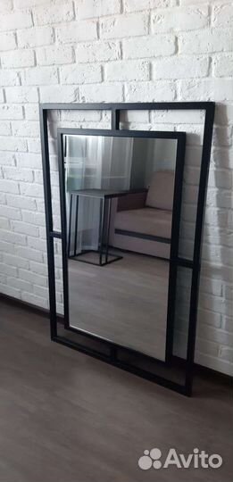 Зеркало в стиле лофт