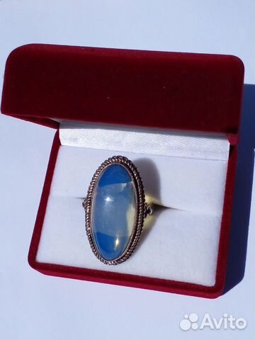 Винтажное кольцо с лунным камнем