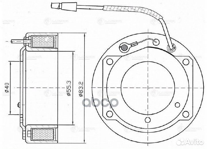 Lmcc 1101 Катушка эл/магн. компрессора кондиц