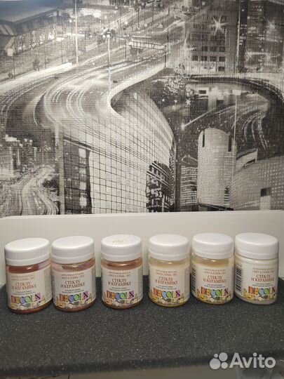 Decola акриловые краски по ткани и керамике