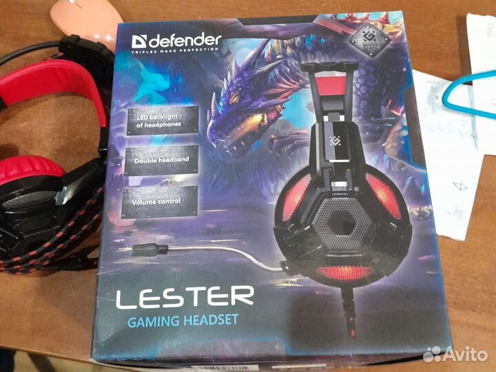 Игровые наушники с микрофоном Defender