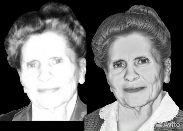 Ретушь на памятник