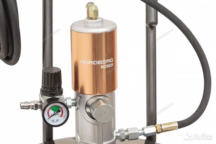 Установка для раздачи густой смазки из бочек 20л